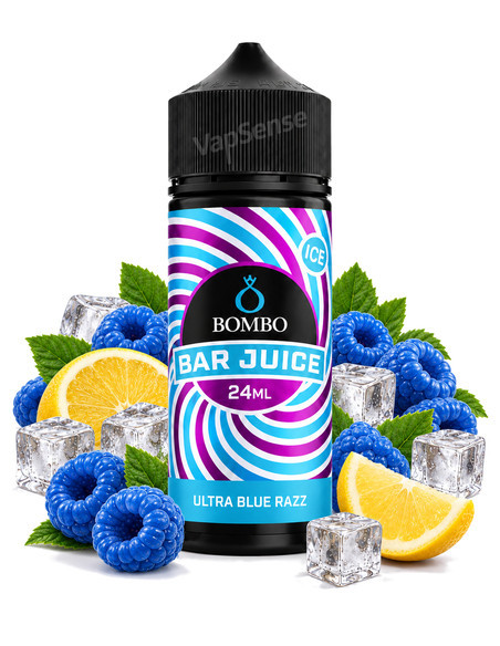 Ultra Blue Razz Ice Longfill Bombo Bar Juice 120ml con 24ml de aroma