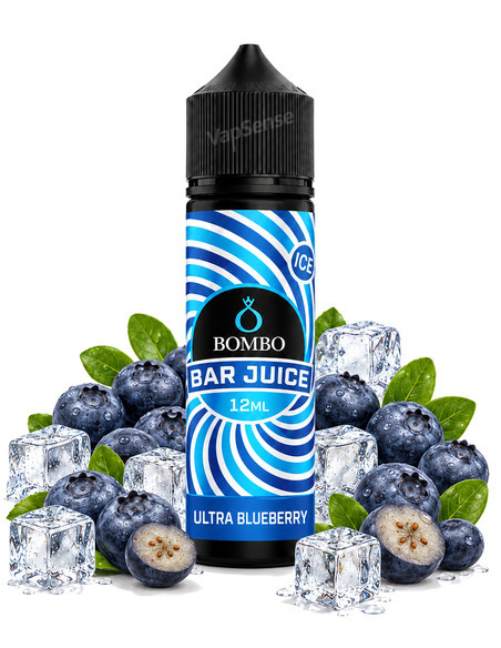 Ultra Blueberry Ice Longfill Bombo Bar Juice 60ml con 12ml de aroma