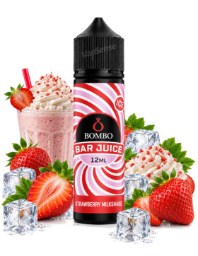 Strawberry Milkshake Ice Longfill Bombo Bar Juice 60ml con 12ml de aroma
