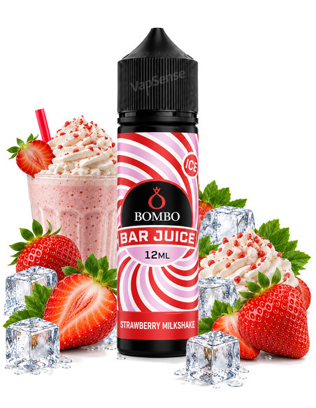 Strawberry Milkshake Ice Longfill Bombo Bar Juice 60ml con 12ml de aroma