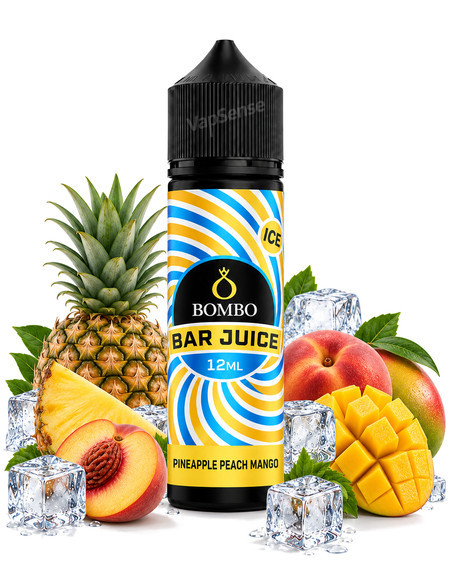 Pineapple Peach Mango Ice Longfill Bombo Bar Juice 60ml con 12ml de aroma