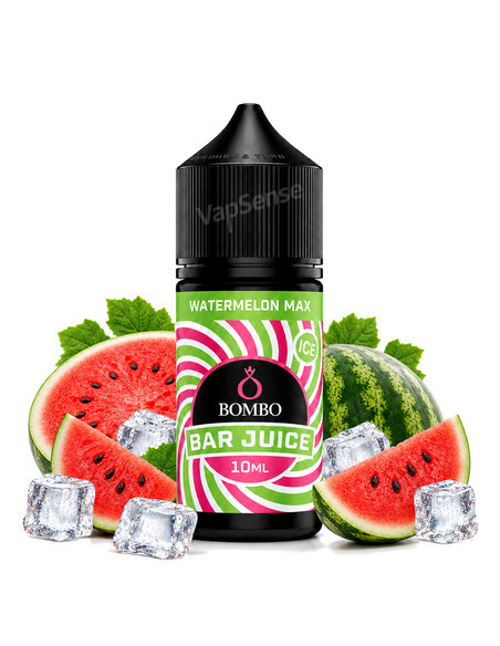 Watermelon Max Ice Longfill Bombo Bar Juice 30ml con 10ml de aroma
