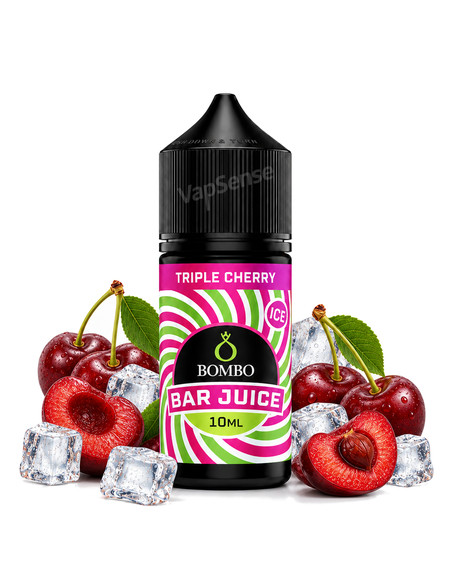 Triple Cherry Ice Longfill Bombo Bar Juice 30ml con 10ml de aroma