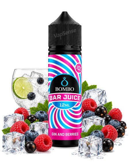 Gin Berries Ice Longfill Bombo Bar Juice 60ml con 12ml de aroma