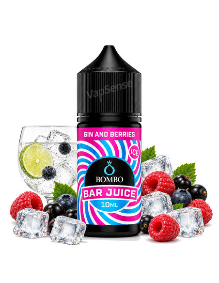 Gin Berries Ice Longfill Bombo Bar Juice 30ml con 10ml de aroma