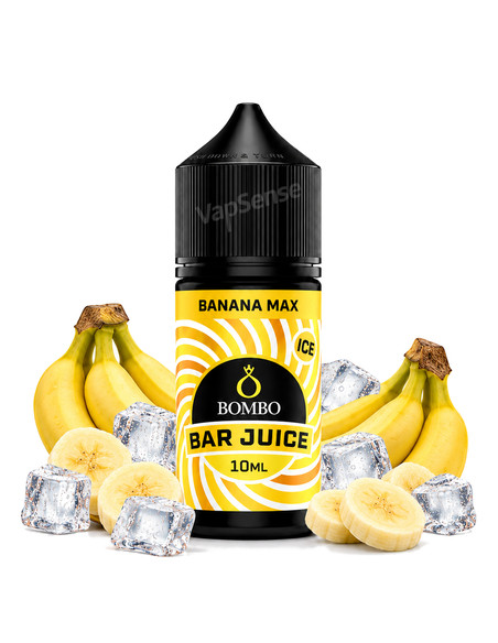 Banana Max Ice Longfill Bombo Bar Juice 30ml con 10ml de aroma