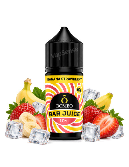 Banana Strawberry Ice Longfill Bombo Bar Juice 30ml con 10ml de aroma