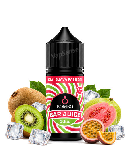 Kiwi Guava Passion Ice Longfill Bombo Bar Juice 30ml con 10ml de aroma
