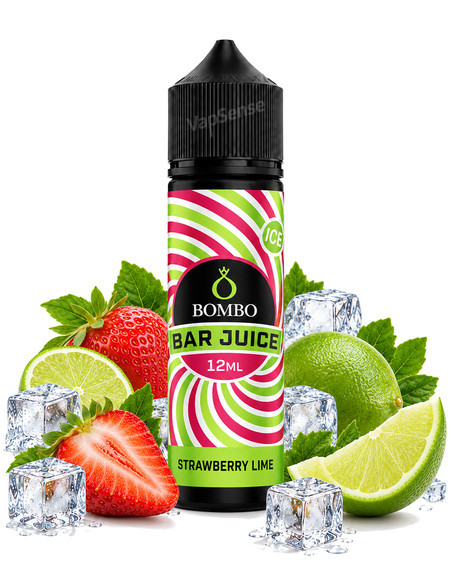 Strawberry Lime Ice Longfill Bombo Bar Juice 60ml con 12ml de aroma