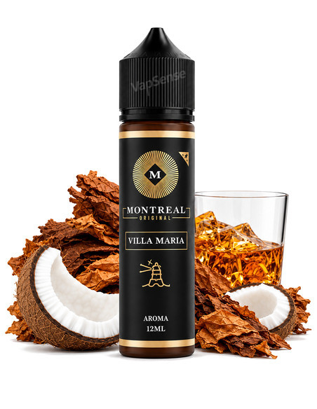 Original Villa María Longfill Montreal 60ml con 12ml de aroma