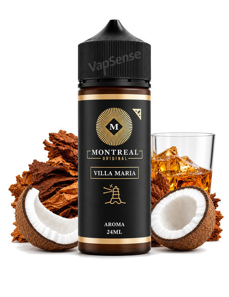 Original Villa María Longfill Montreal 120ml con 24ml de aroma