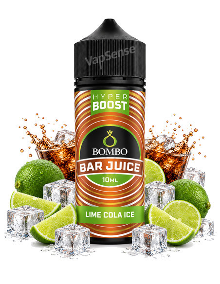 Lime Cola Ice Longfill Bombo Bar Juice Hyper Boost 120ml con 10ml de aroma