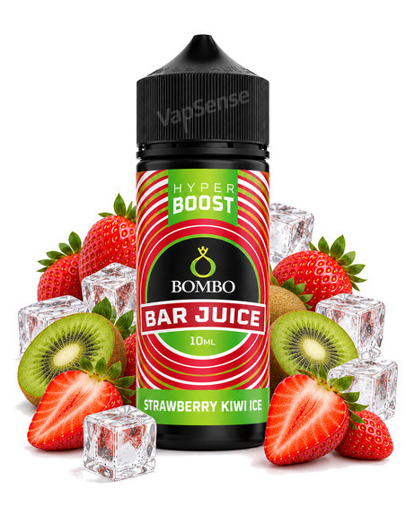 Strawberry Kiwi Ice Longfill Bombo Bar Juice Hyper Boost 120ml con 10ml de aroma