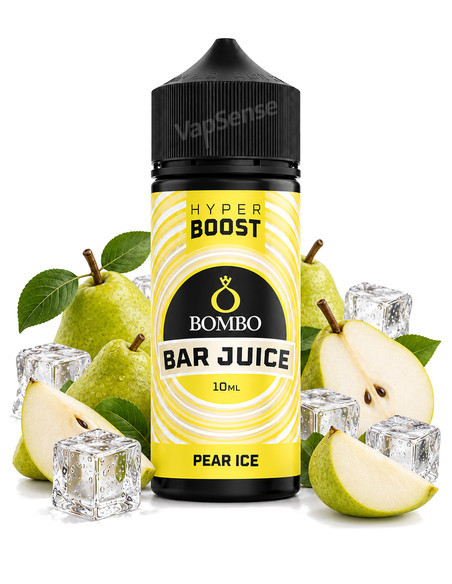 Pear Ice Longfill Bombo Bar Juice Hyper Boost 120ml con 10ml de aroma