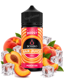 Peach Ice Longfill Bombo Bar Juice Hyper Boost 120ml con 10ml de aroma