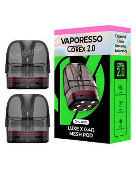 Pods Vaporesso Luxe X COREX 2.0 Single Mesh 2ml 0.4Ω Pack de 2