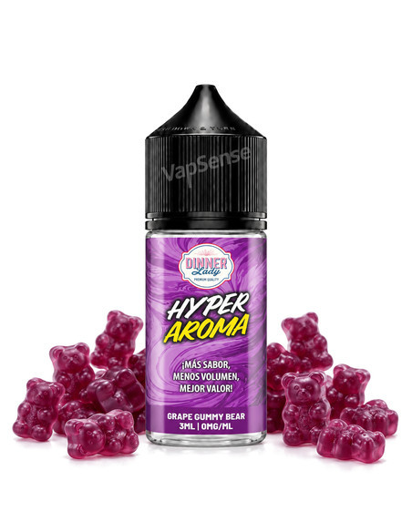 Grape Gummy Bear Longfill Dinner Lady Hyper botella de 30ml