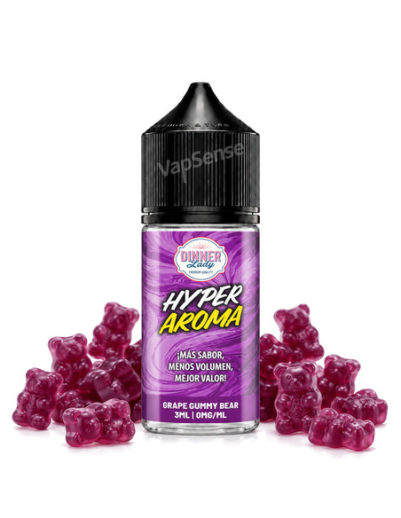 Grape Gummy Bear Longfill Dinner Lady Hyper botella de 30ml