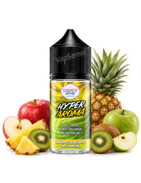 Pineapple Kiwi Apple Longfill Dinner Lady Hyper botella de 30ml