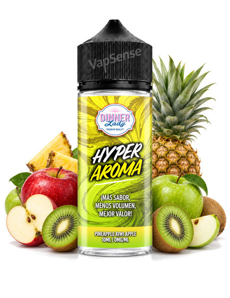 Pineapple Kiwi Apple Longfill Dinner Lady Hyper botella de 120ml