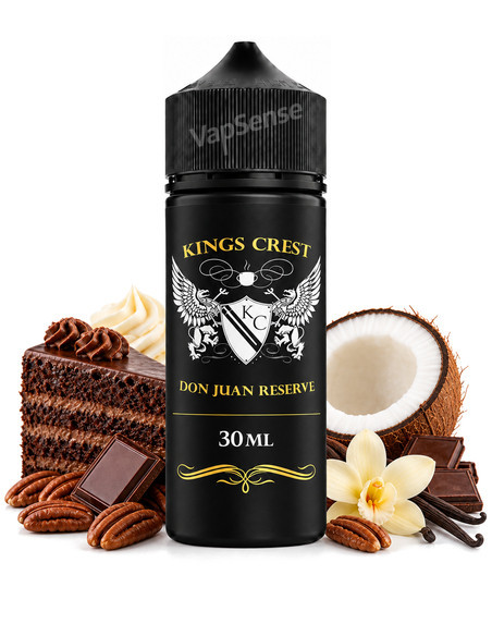 Don Juan Reserve Longfill Kings Crest botella de 120ml