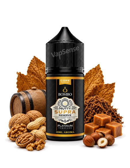 Nutty Supra Reserve Longfill Bombo Platinum Tobaccos Core Edition botellas de 30ml