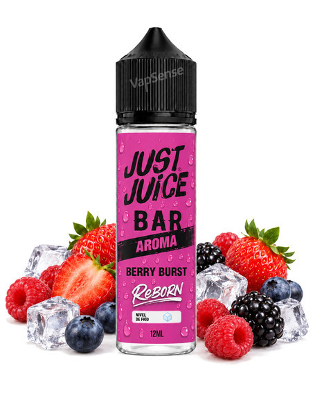 Berry Burst Longfill Just Juice Reborn botella de 60ml
