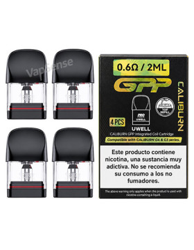 Pods Uwell Caliburn GPP 2ml 0.6Ω Pack de 4