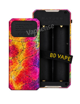 BD Vape Rayden 220 Mod Edición Limitada Volcano Pink Marble detalle tapa