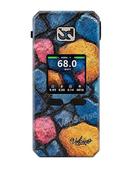 BD Vape Rayden 220 Mod Edición Limitada Volcano Chameleon Stone vista frontal