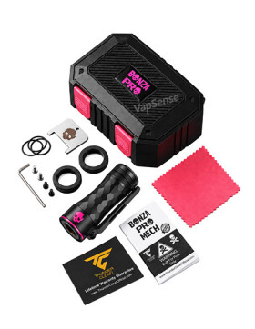 Thunder Cloud x Vaping Bogan Bonza Pro Mech Mod Edición Limitada Black Pink contenido