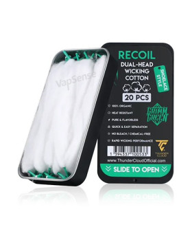 Algodón Recoil Dual Head Thunder Cloud x Grimm Green caja de 20 tiras