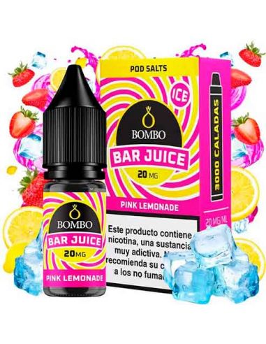 Pink Lemonade Ice 10ml Bar Juice by Bombo