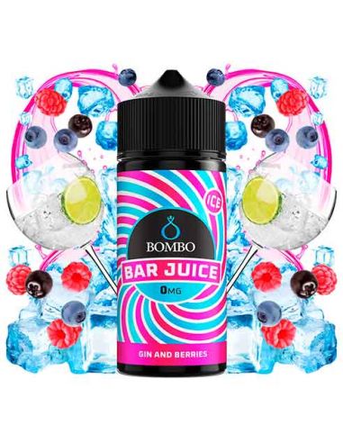 Gin & Berries Ice 100ml Bar Juice by Bombo