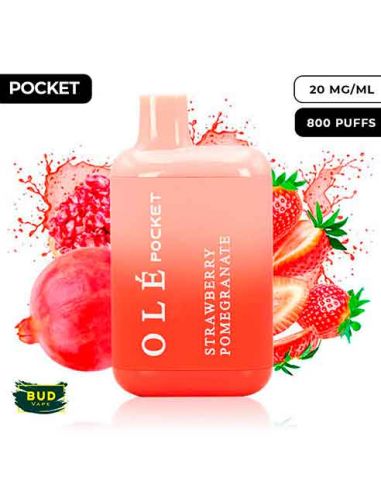 Pod desechable Strawberry Pomegranate 800puffs Bud Vape Olé Pocket