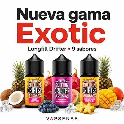 Nueva gama Drifter Exotic Longfill con 9 sabores