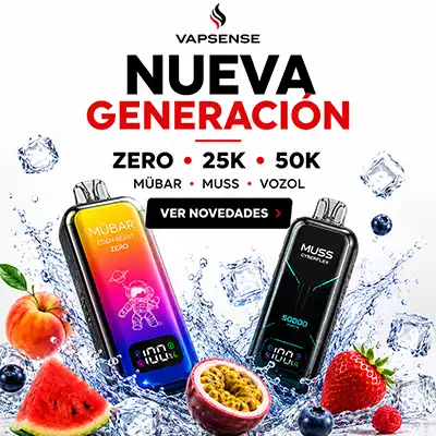 Vapers desechables Zero 25000 y 50000 caladas